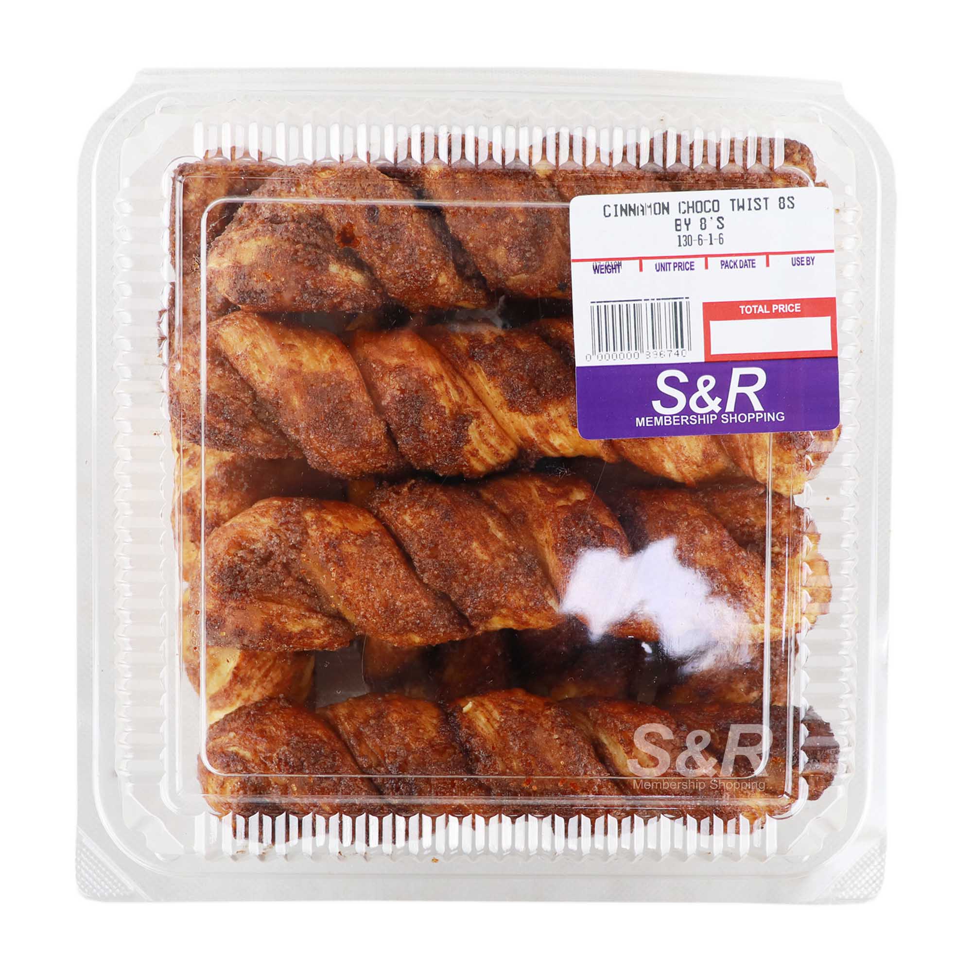 S&R Cinnamon Choco Twist 8pcs